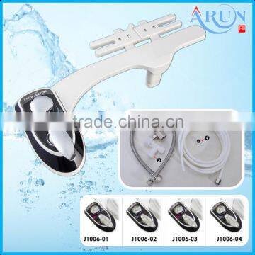 J1006-01 hot and cold water bidet, double nozzles, withi stainless steel hose