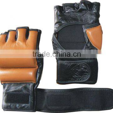 HIGH QUALITY LEATHER MMA GLOVES