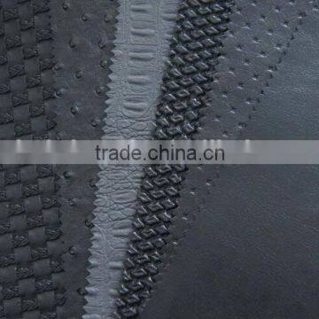 100% high quality PVC fake leather used for sofa,car seat with embossed