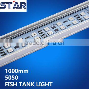 LED fish tank light Aluminium LED rigid bar IP65 double line 120LEDS/M pink color