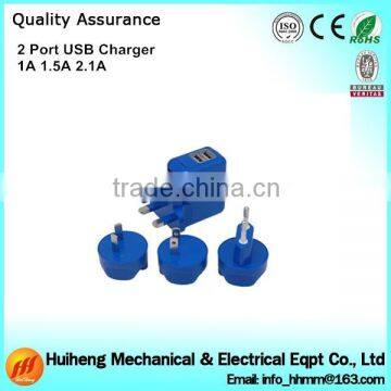 High Quality 2 Port USB Charger With AU / EU / UK / US Plug photo-6