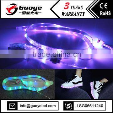 Led Light Shoes With RGB Color Shoe Laces String Lights