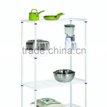 4 level Chrome Shelving Storage Metal Rack