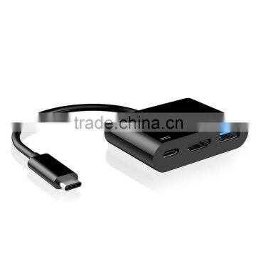 Aluminum Type C to HDMI 3 In 1 USB Type C Hub