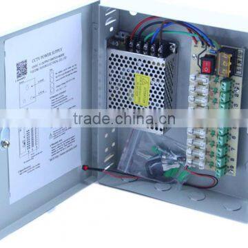 Factory Proce CE Approved 12V 5A CCTV Power Supply 4channels
