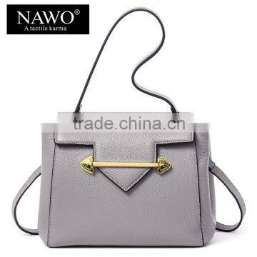 OEM designer leather ladies shoulder messenger bag with long strap