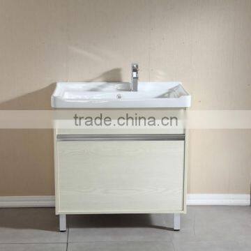 1011 Small brown and white floor bathroom vanities