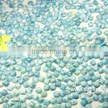 AA grade natural larimar plain square cabochon 16mm