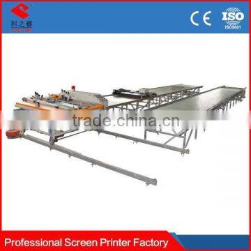 running table customized automatic textile screen printing machine