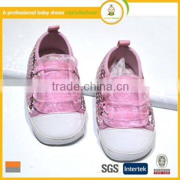 New Style Hot Sale 0-24 Month Handmade Wholesale Sequins Colorful Cheap Beautiful Baby Girl Shoes