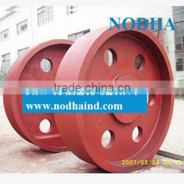 Jaw crusher flywheel, crusher flywheel, large cast iron flywheel