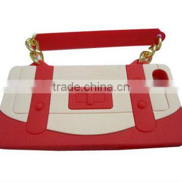 Silicone Handbag Studded Case for IPhone 4 photo-6