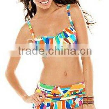 Ikat print Flag bikini