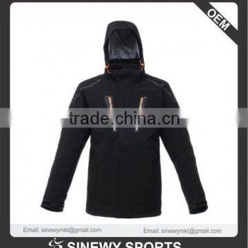 Hot sale custom men outdoor softshell jacket for spring hood