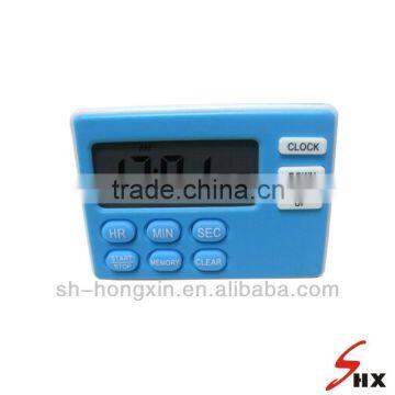 Digital timer sized 55*72mm, with time fuction,with backlight, with magnet and stand