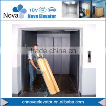 0.5m/s Painted Car Wall Machine Room Goods Lift and Elevators