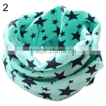 Stars Children's Cotton Neckerchief Kids Boy Girl Scarves Shawl Unisex Winter Knitting photo-3