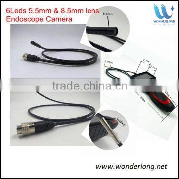 3.5"LCD Video 5.5mm 8mm Camera 6 LED handheld industrial USB endoscope camera