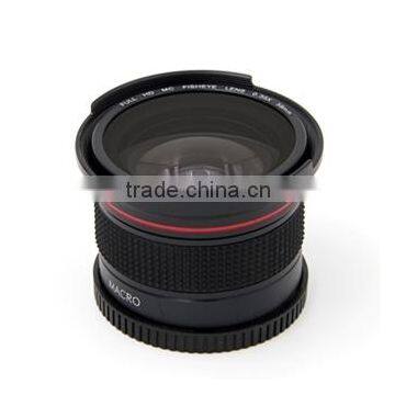 52mm Camera Lens 58mm 0.35x Fisheye Lens With Macro Camera Additional Lens With UV 52mm Camera Lens