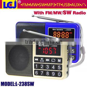 L-238SW Micro fm sw am mw Radio Receiver