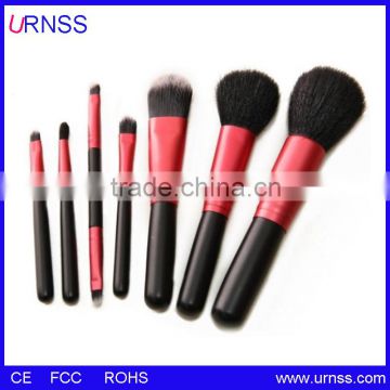 Best Selling Professional, High Quality, 7pcs human hair makeup brush