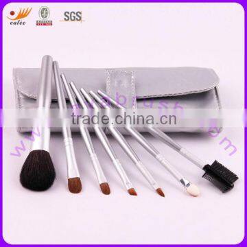 7-pcs Rainbow Series Travel Brush Set--Silvery Set