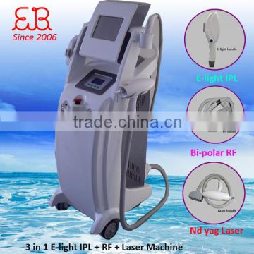 2015 Popular!!! Salon 3 Handles IPL Laser Hair Removel Machine For Sale