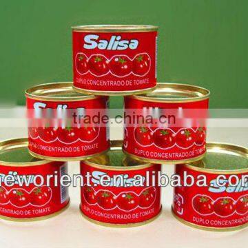 halal food flavor canned package Tomato Paste/ketchup chinese manfacturer