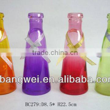 colored glass milk/juice bottle