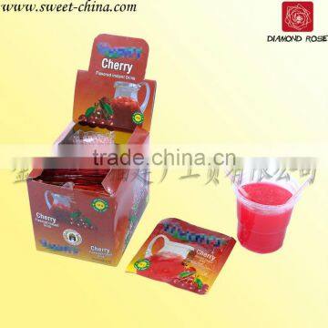 Drink powder candy with cherry flavour