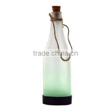 Small solar bottle lanterns , rope &glass design lights