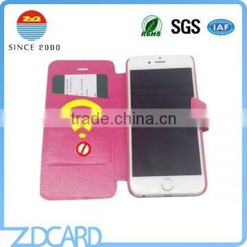 Protect RFID Blocking cell phone case with business card holder