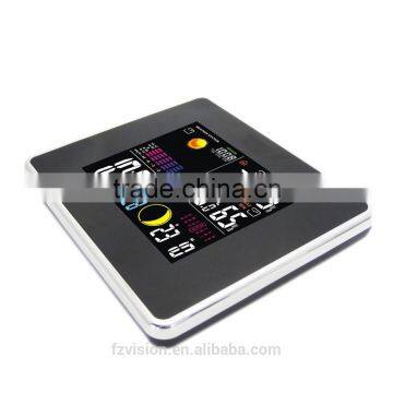 433 MHz Wireless Station With Hygro-thermometer/ Wireless Weather Station Clock With 3 Remote Sensors for Home photo-2