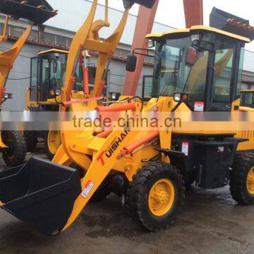 1.0 ton Broom Machine mini wheel loader price cheap, popular in european market, good quality constructional machine