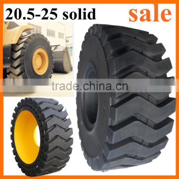 loading weight 17470 kgs solid rubber truck 20.5 25 loader tires for sale