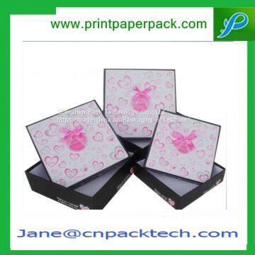 Custom Fancy Cosmetic Packaging Box Lid and Base Boxes Paper Gift Box