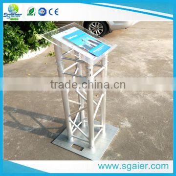 durable aluminum truss lectern