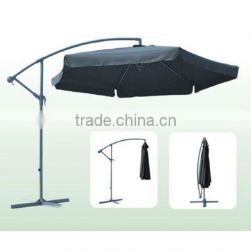 Steel Hanging Outdoor advertising Umbrella with flap