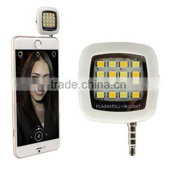 Portable 16 led enhancing flash led light for universal phone led flash light mobile phone