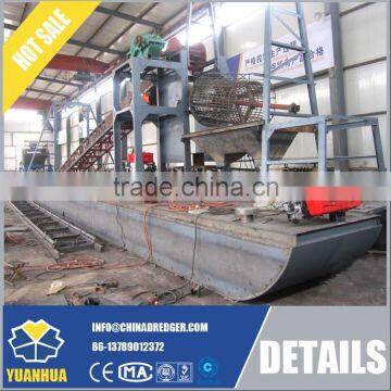Dredger With Gold Washing Trommel Screen