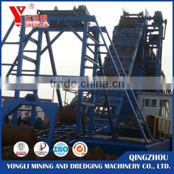 Bucket chain river sand dredger