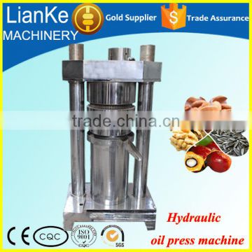 hydraulic cold castor seeds oil press machine/mini mustard oil press machine/hydraulic home olive oil press machine