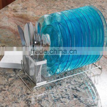 Metal Dish Drainer Rack Utensil Holder photo-2