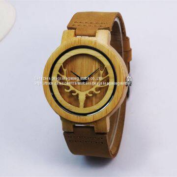 New Design Genuine Leather Crystal Quartz Lady Watch
