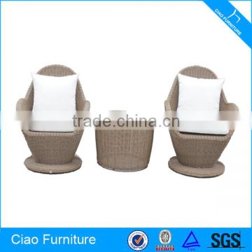 Leisure Rattan Cafe Furniture Garden Coffee Table And Chair