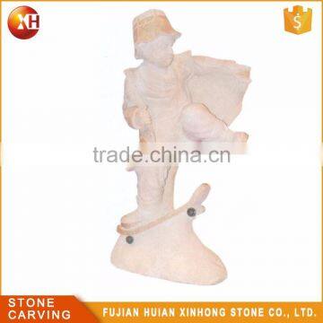 Manufacture Marble Little Boy Stone Sculpture photo-2
