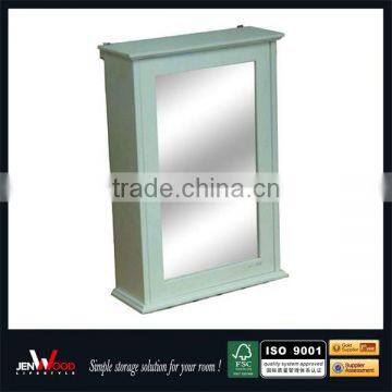 top selling white finish MDF cheap mirrored bathroom cabinet