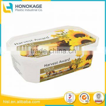 375g Disposable Wateproof Clear Plastic Container with Lock and Custom Lid for Butter Storge,Cheap Plastic Bowls