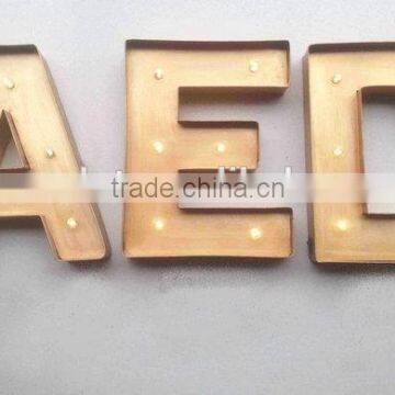 Small LED Letter Wall Decoration Light Wall Decoration Iron Decoration Led