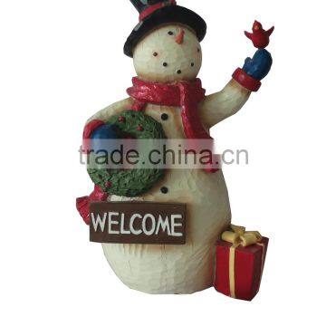 2014 New Handmade Resin Christmas Snowmen for Sale photo-2